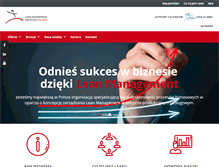 Tablet Screenshot of lean.org.pl